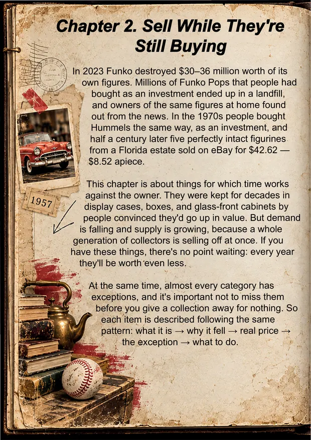 Sample page: Chapter 2, sell while they're still buying