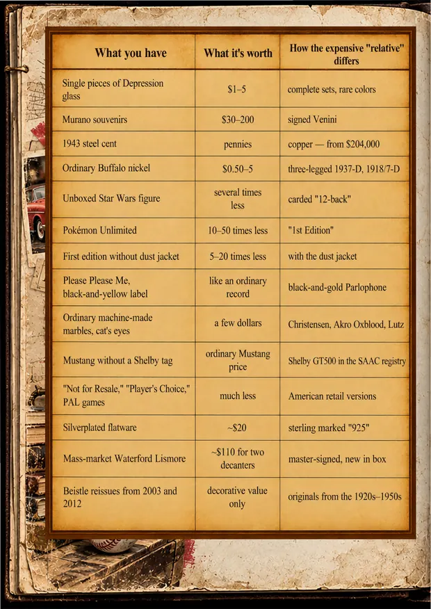 Sample page: cheap look-alikes table